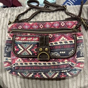 Tribal Patterned Crossbody Bag